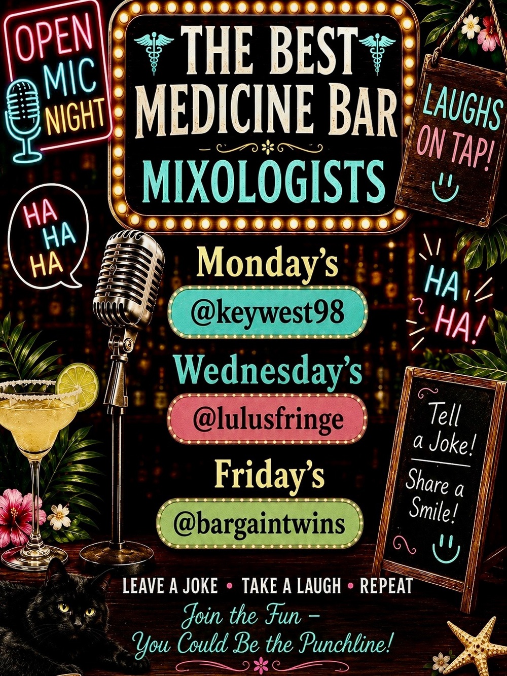 WEDNESDAY’S UP
➡️ LU @lulusfringe 
BACK HERE TGIF
SUPPORT YOUR LOCAL BAR
CHEERS!